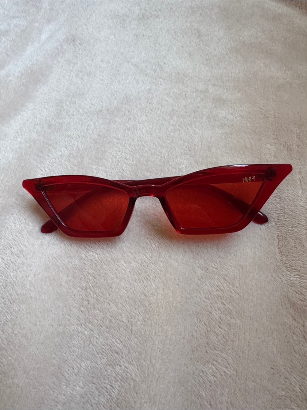 Red Cat-Eye Sunglasses